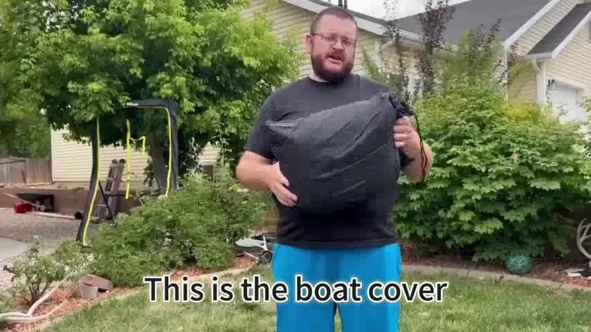 Boat Cover for V-Hull Runabout (Waterproof, Trailerable)