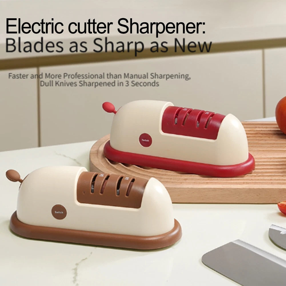 Electric Cutter Sharpener for Kitchen Knives and Scissors