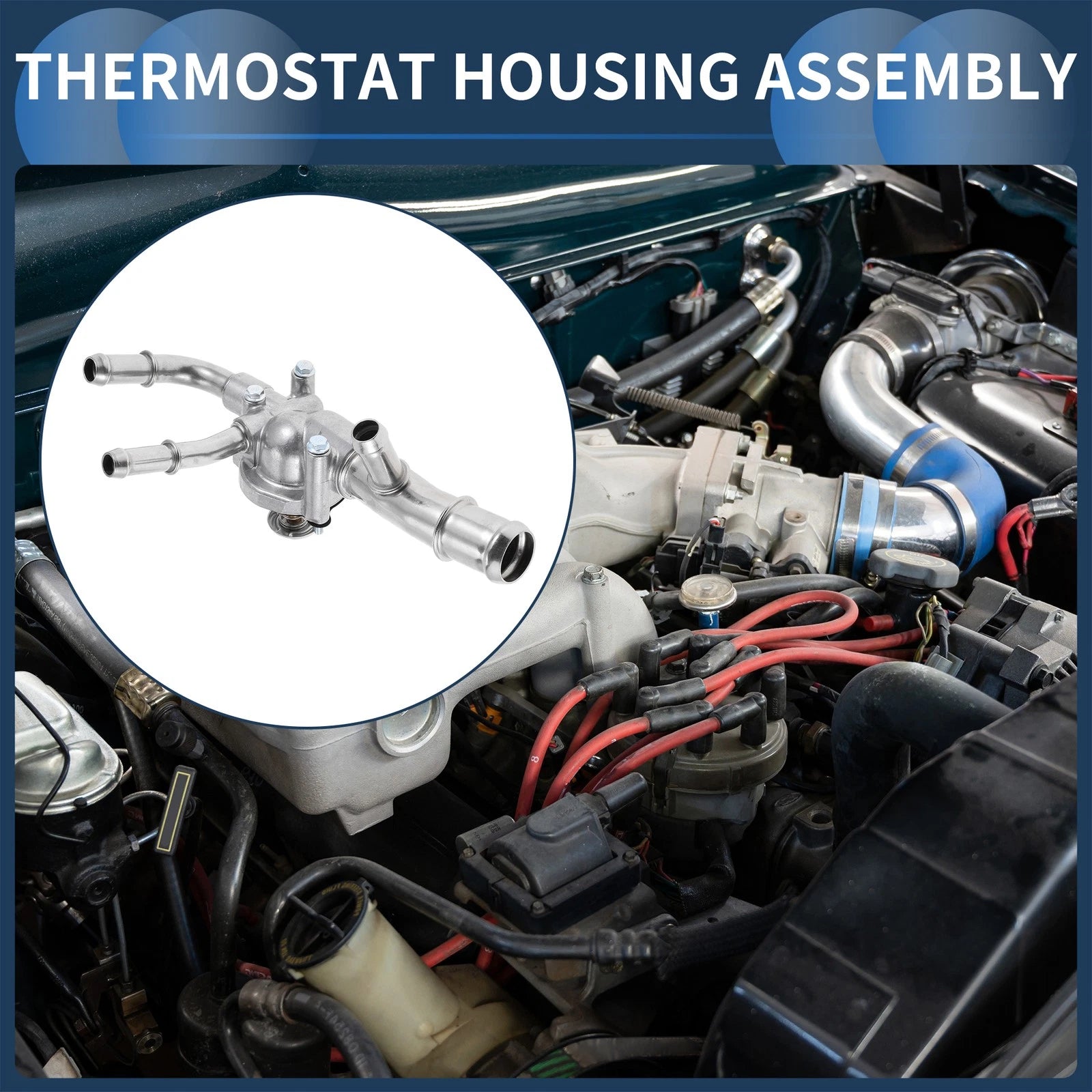 Engine Coolant Thermostat Housing Assembly Replacement for Chevrolet Impala (2014–2019)