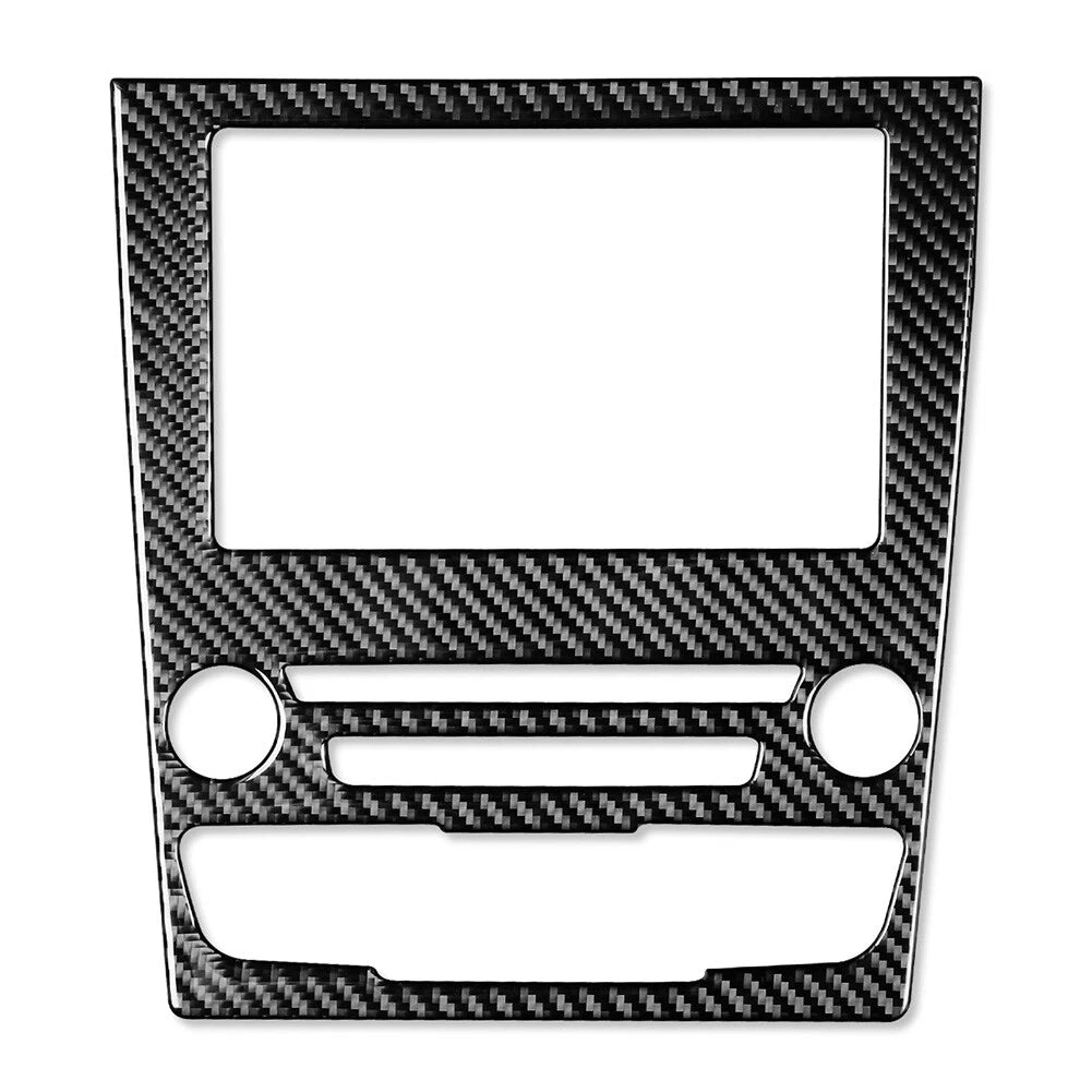 GPS Navigation Panel Cover Trim for Ford Mondeo (2013–2019) Carbon Fiber Black