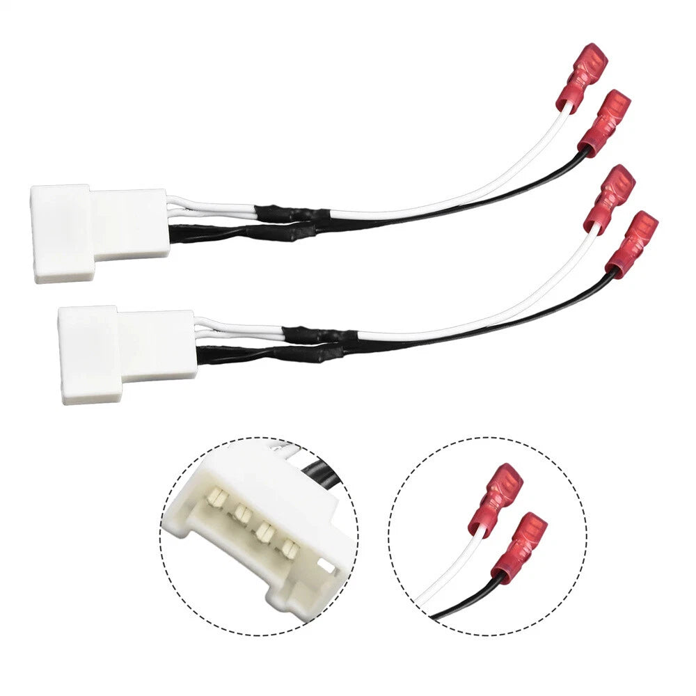 2X 4Pin Speaker Component Dash Wire Harness Cable for Toyota Tacoma (2016–2020)