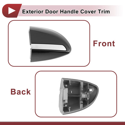 Exterior Door Handle Cover Trim for Toyota Corolla (2014–2018) Grey