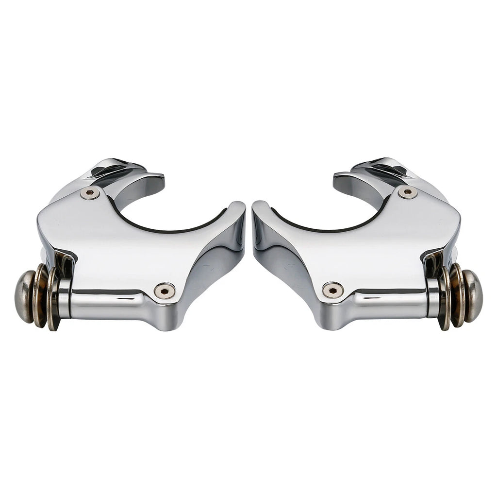 Chrome 49mm Windshield Clamps for Harley V Rod VROD (2002–2010)