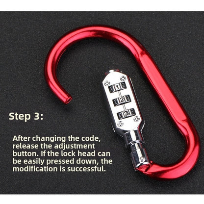Lightweight Security Carabiner for Gym Locker and Luggage