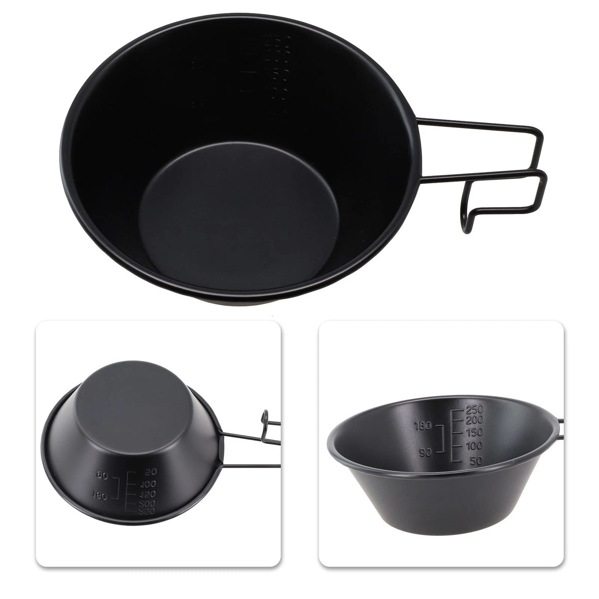 Heat Resistant Nonstick Stainless Steel Bowl for Camping and Adventure