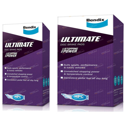 Set of 4 Bendix Ultimate Disc Brake Pads for Commodore VT VX VU VY VZ (9/97–06)