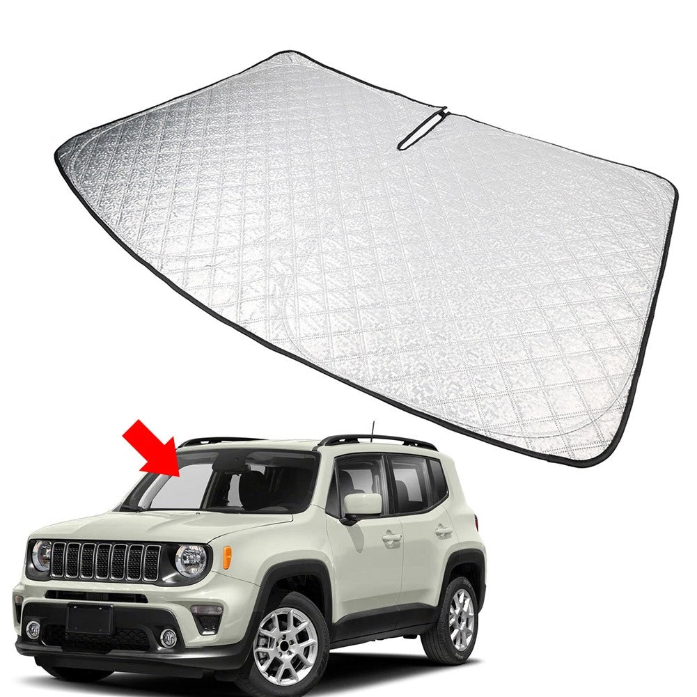 Foldable Windshield Sun Shade for Jeep Renegade (2015–2021)