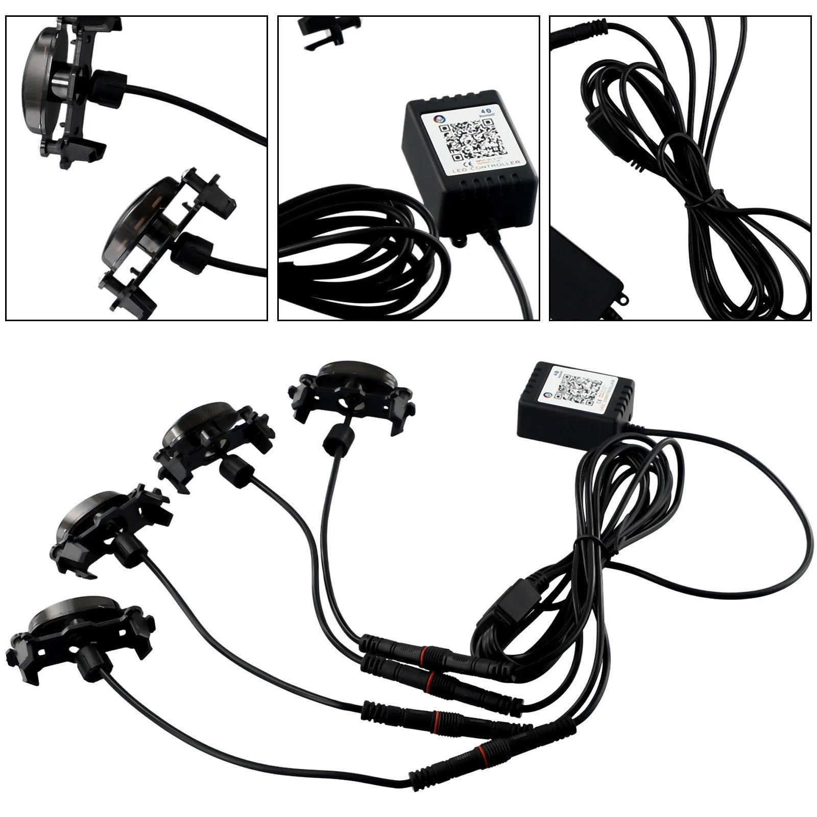 4X Grille Light Kit for - Low Power ABS Plastic