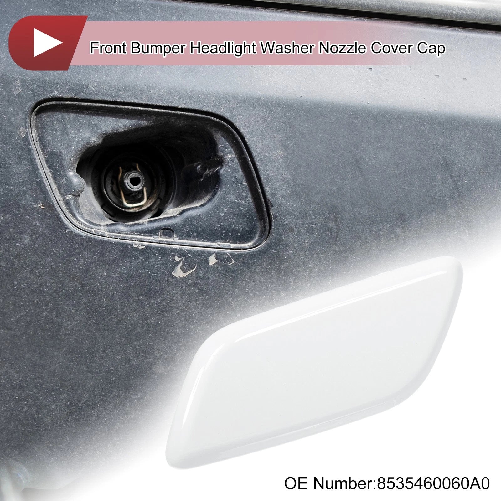 Washer Nozzle Cover Cap Front Left Replacement for Lexus LX570 (2013–2015)