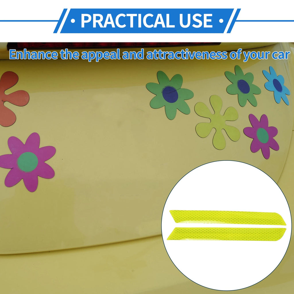 Reflective Bumper Decal for Universal Vehicles (Fluorescent Yellow-Green)