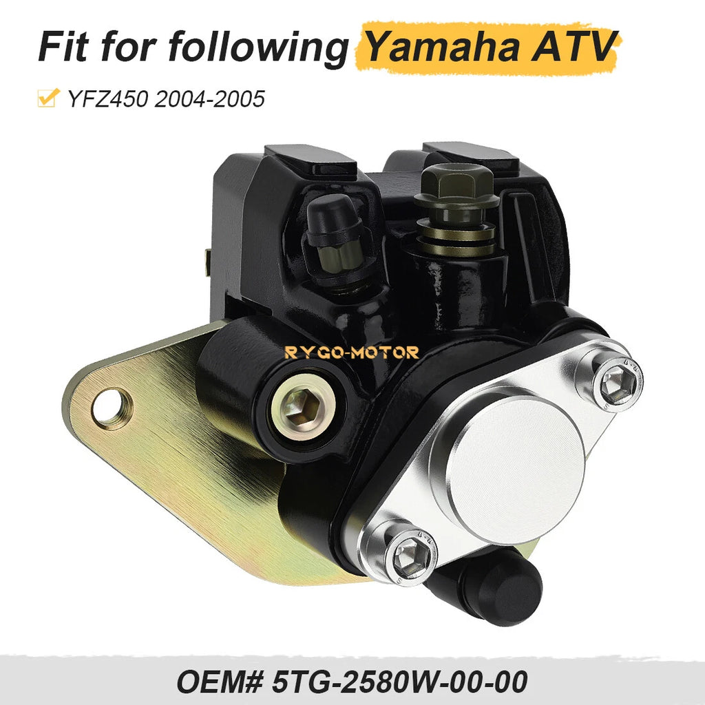 Rear Brake Caliper & Pads for Yamaha YFZ450 (2004–2005) 5TG-2580W-00-00