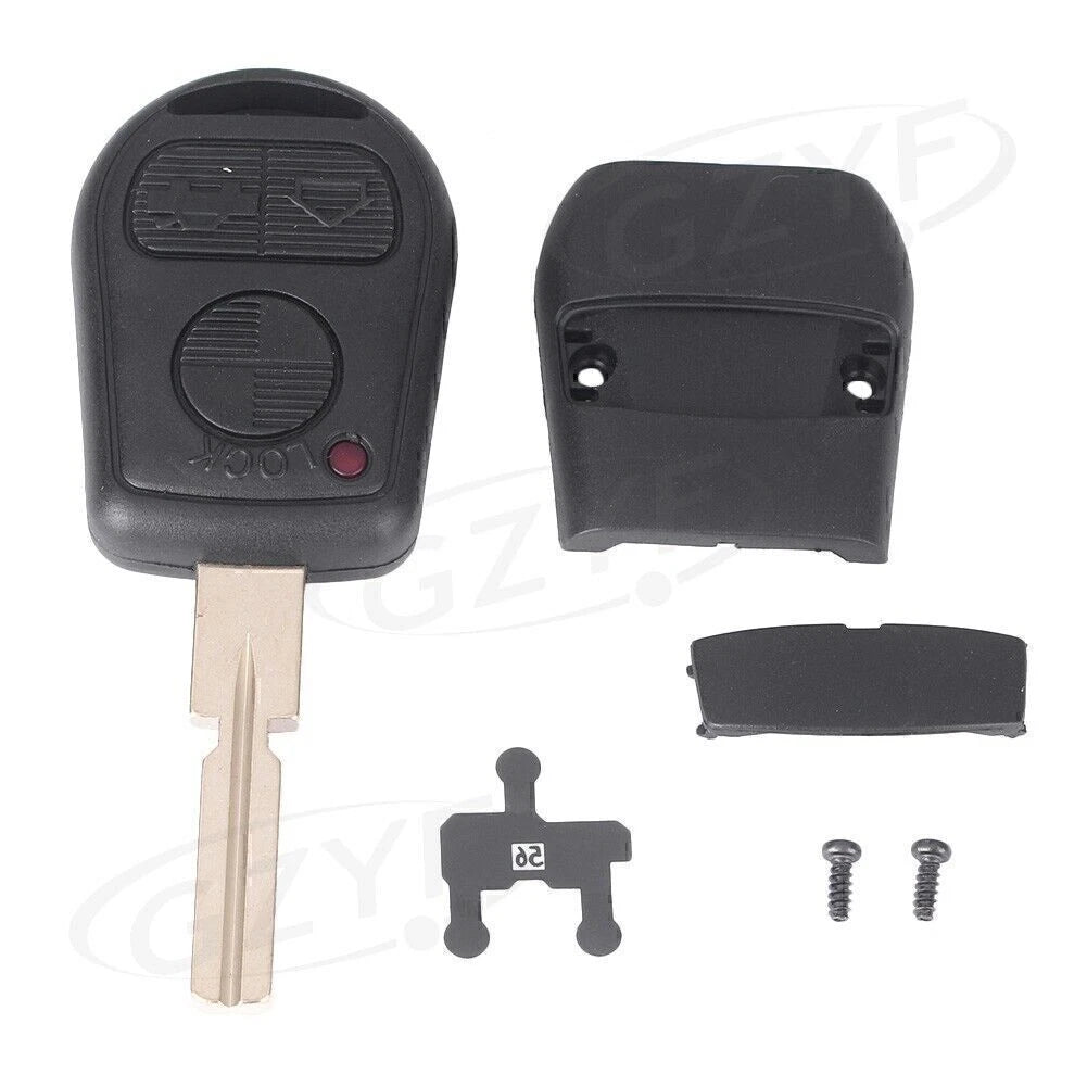 Key Shell Case for BMW E31 E32 E34 E36 E38 E39 E46 Z3 (3 Buttons)