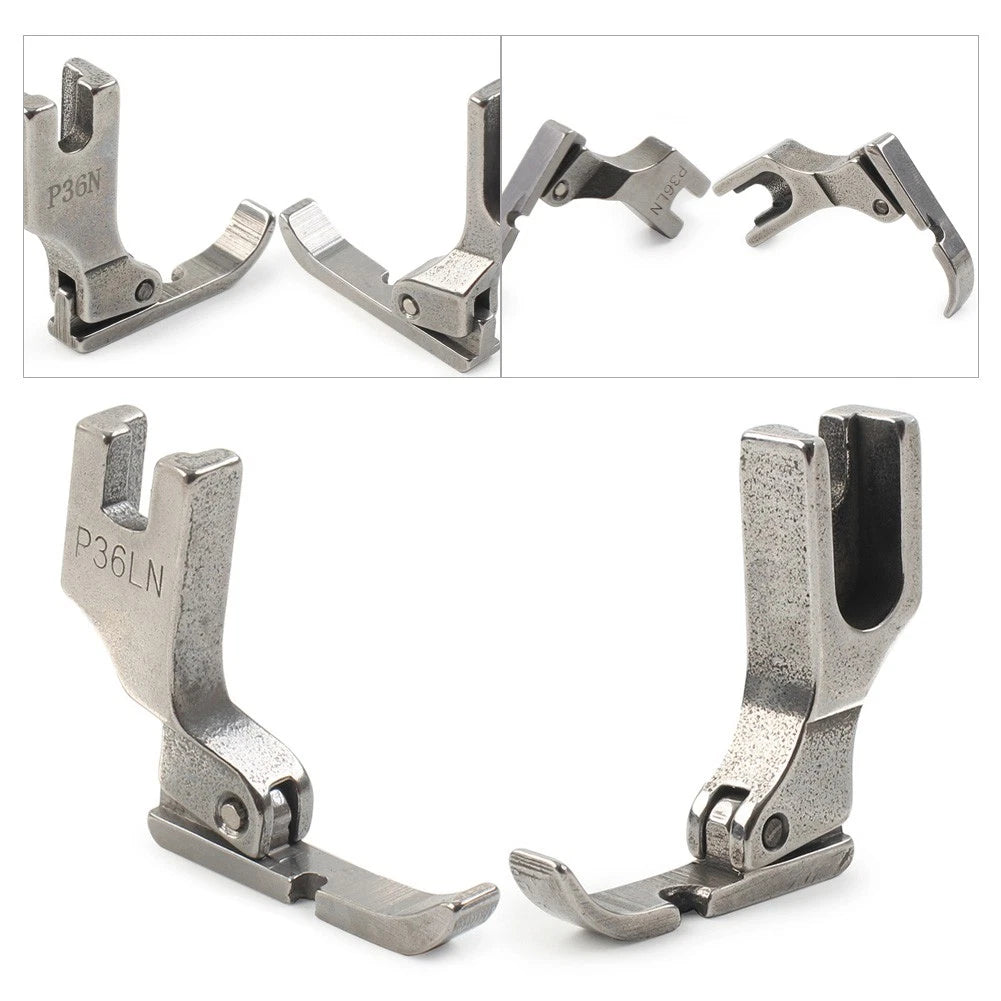 P36 P36LN Industrial Sewing Machine Narrow Left Right Hinged Zipper Cording Foot