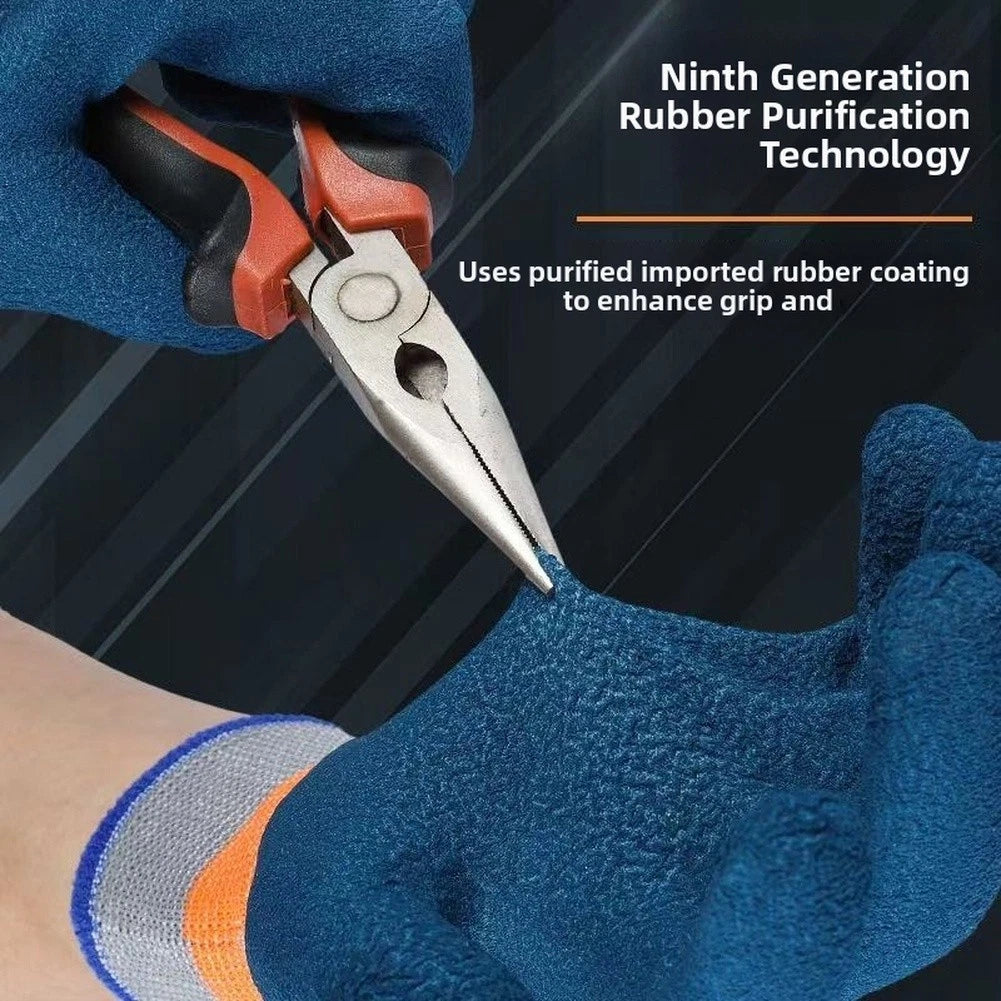Anti Slip Rubber Foam Gloves for Tool Handling