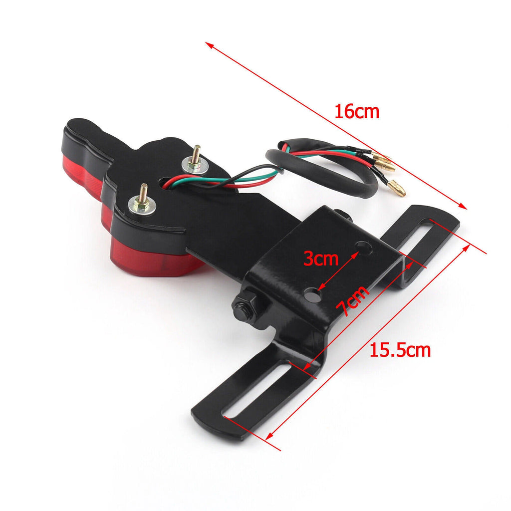 1x Middle Finger LED Break Tail Light for Chopper Bobber (T9)