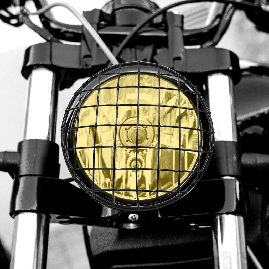 Headlight Mesh Grill Cover for Harley (7.8")