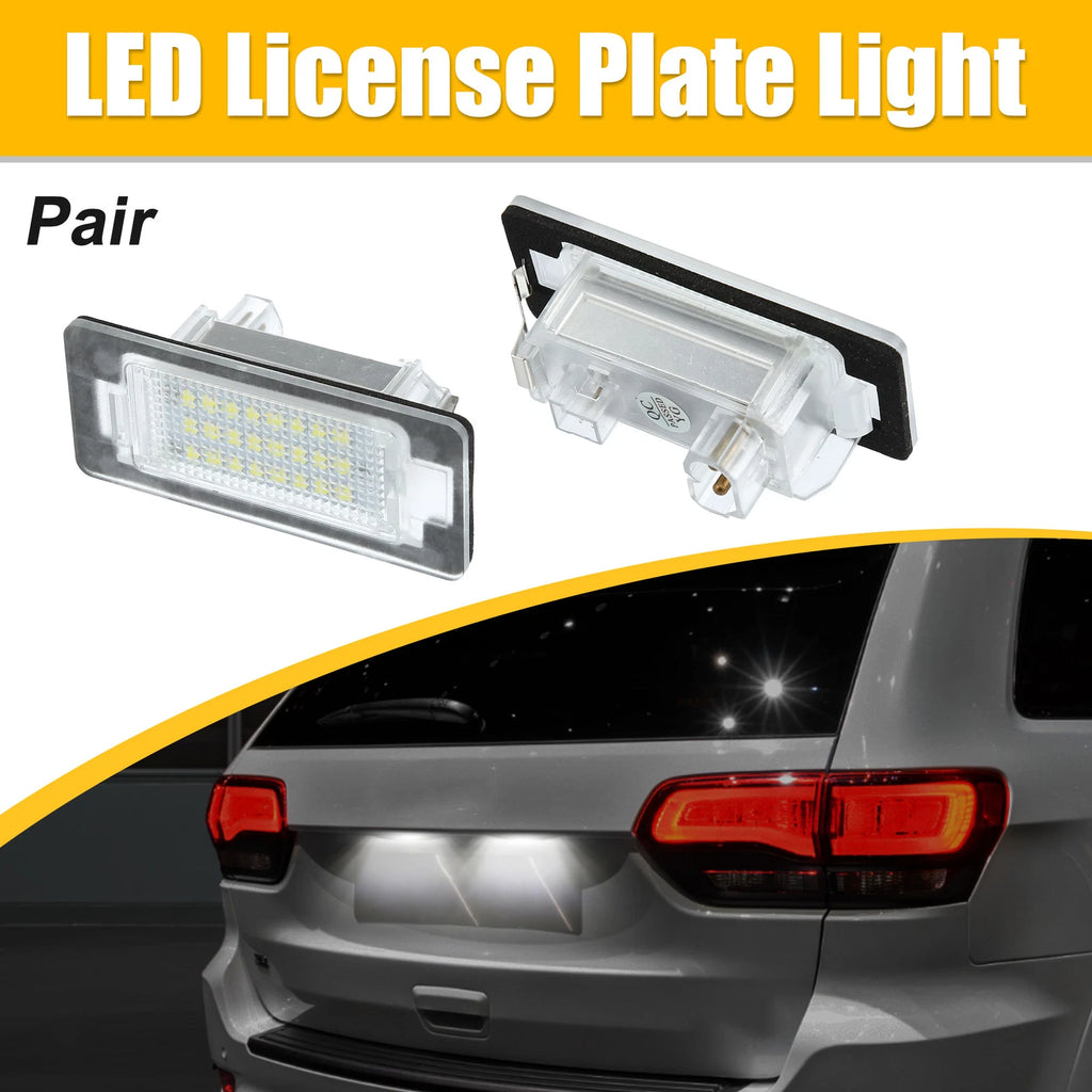 2X LED License Plate Light 63267165646 for BMW 1 E82 E88 (2008–2013)