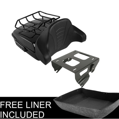 Chopped Trunk Pad Solo Mount Rack for Harley Touring Road King (2014–2026)