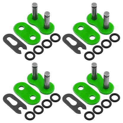 Chain Master Link W O Ring Replacement for Motorcycle ATV Bike (Green)