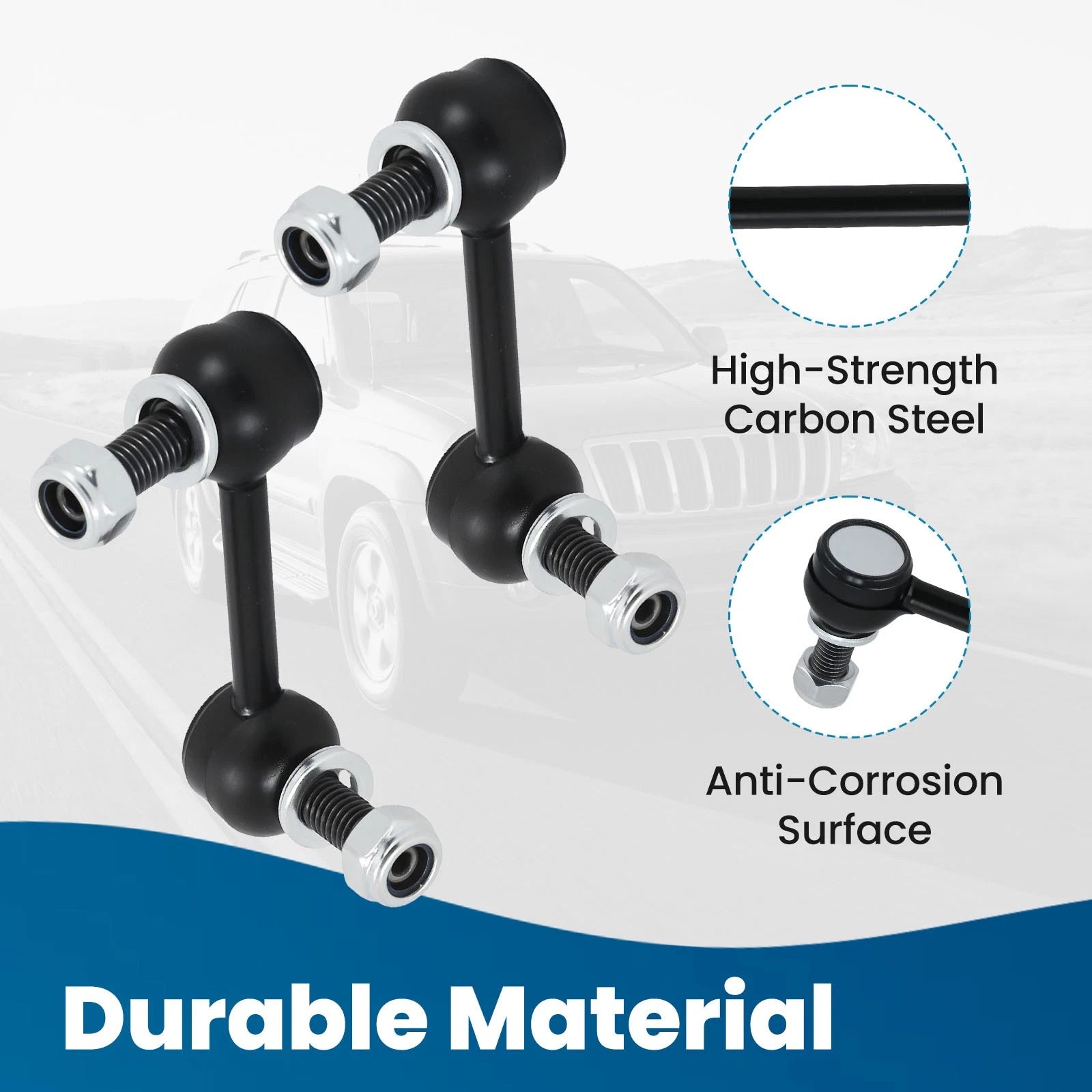 2X Front Stabilizer Sway Bar End Links for Chevy Trailblazer EXT SSR (2004–2007)