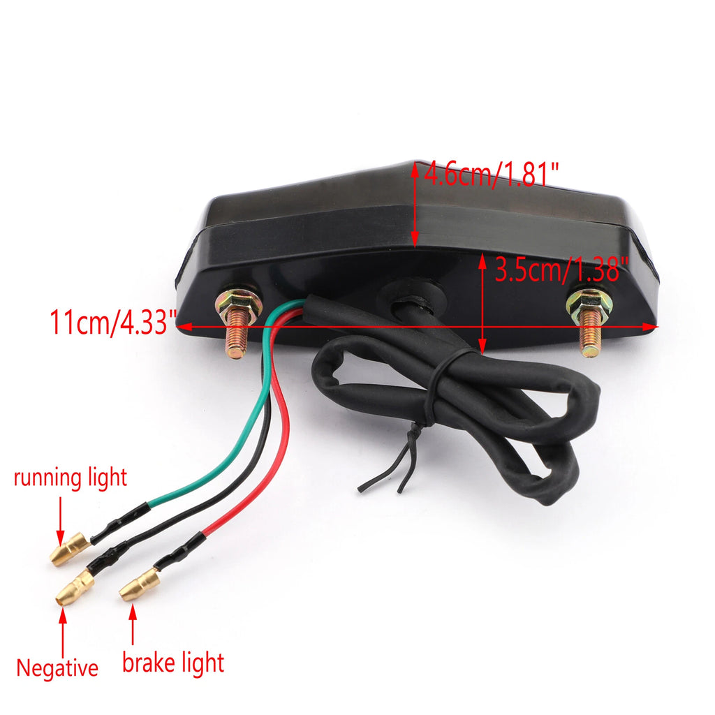 LED Smoke Brake Tail Light Lamp for Universal T9