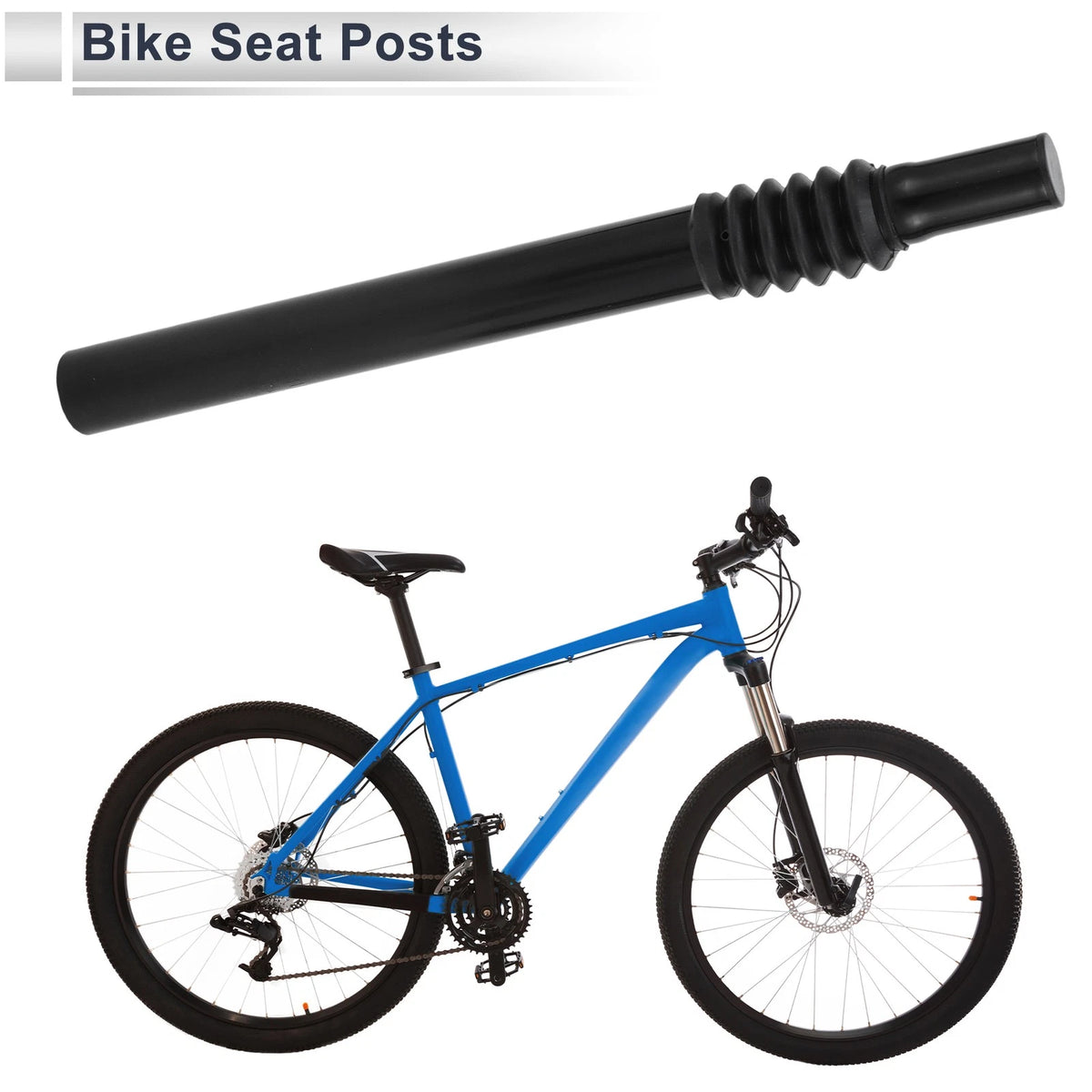 Shock-absorbing Seat Post 27.2x300mm for Bike Bicycle (All Models) (2000–2024)