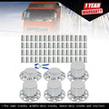 ABS Chrome Front Axle Cover Kit for