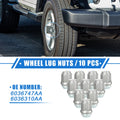 10pc Wheel Lug Nuts Replacement for Jeep Wrangler Liberty for Dodge Challenger (2008–2023)