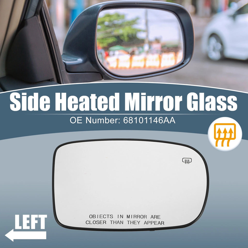 Heated Mirror Glass Replacement Right for Chrysler 200 Dodge Charger (2011–2021)
