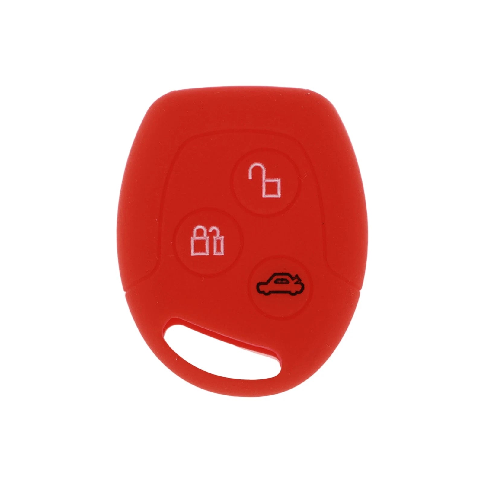Red Car Key Case for Ford Courier (2016–2021) - 3 Buttons