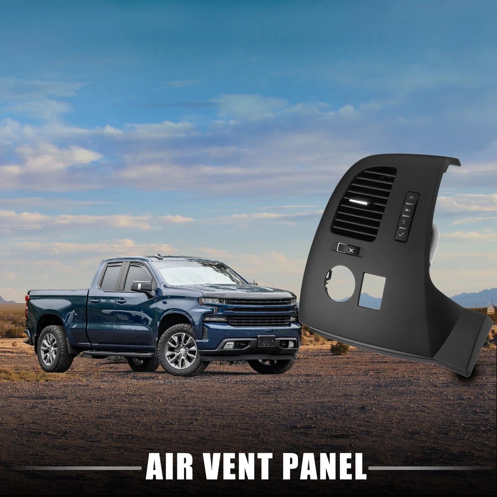Air Vent Panel AC Air Vent Grille Replacement for Chevrolet Silverado 1500 (2007–2014)