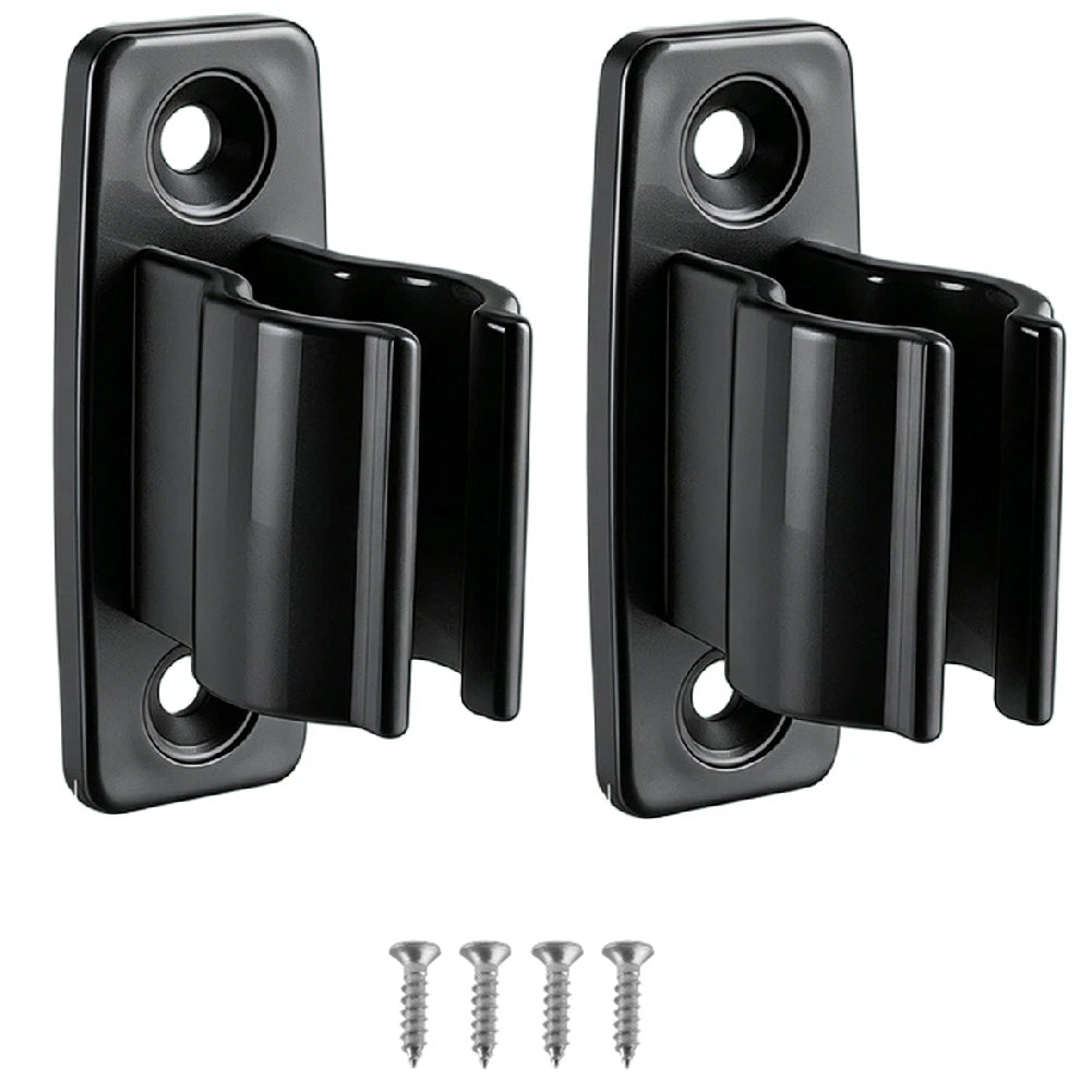 Set of 2 RV Awning Crank Handle Brackets for Compact Support (Black/White)