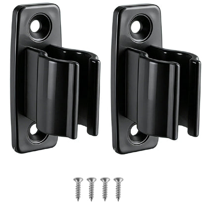 Set of 2 RV Awning Crank Handle Brackets for Compact Support (Black/White)