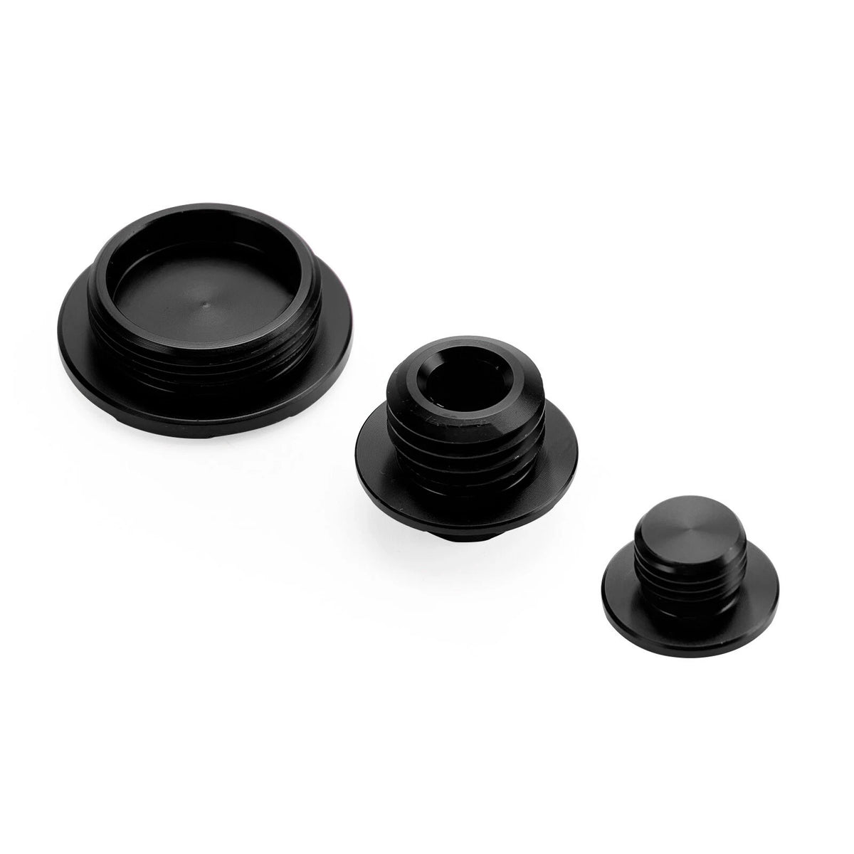 Black Billet Engine Plug Kit for Honda CRF250R CRF450R CRF450X (2002–2020)