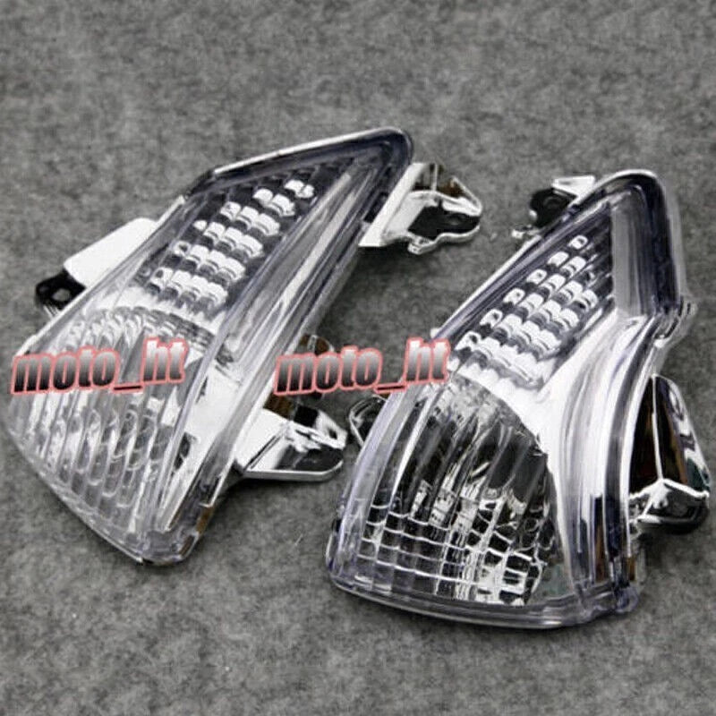 Clear Turn Signal Indicator Blinker Lens for Kawasaki ZX10R (2008–2009)