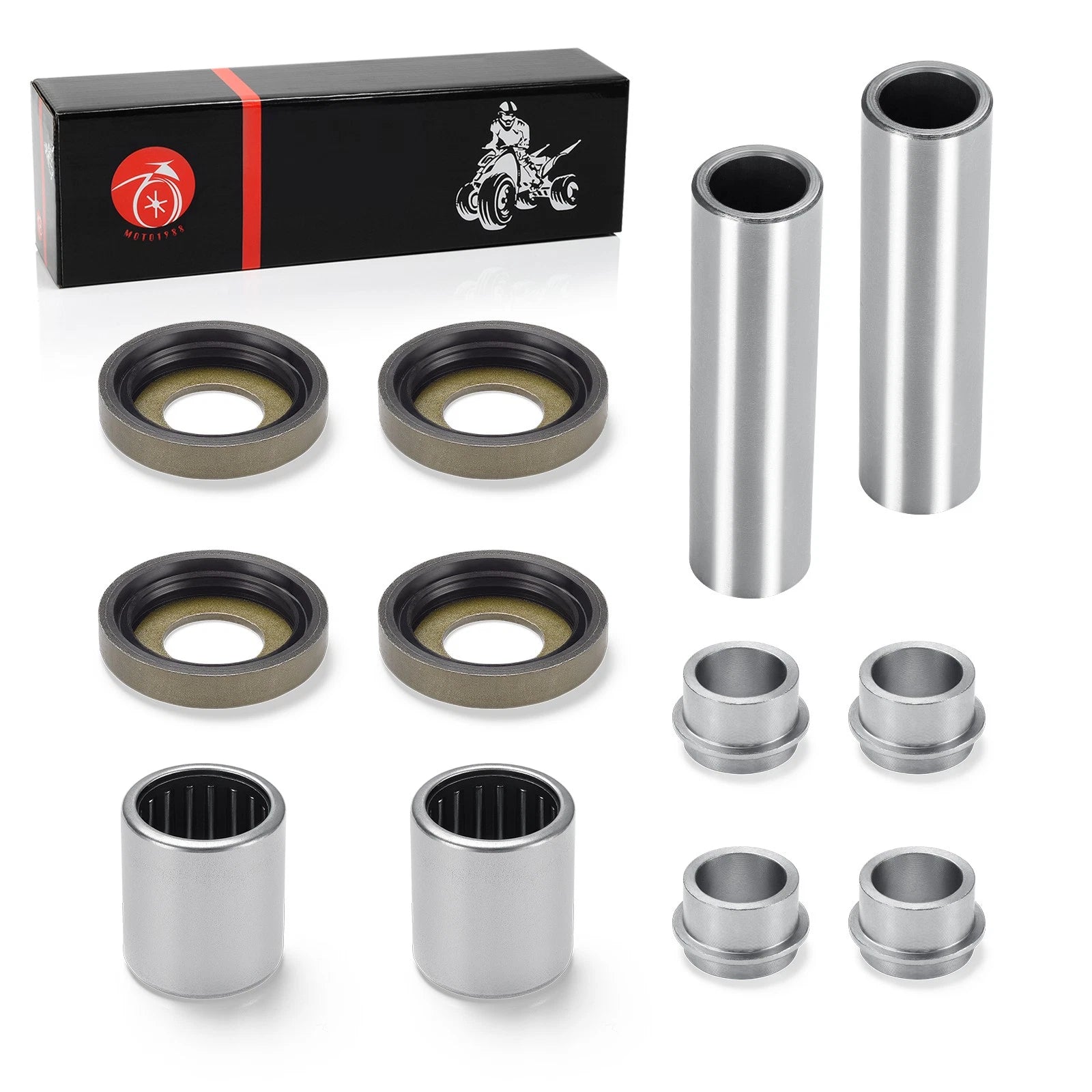 Swingarm Collar Needle Bearing Bushing Dust Seal Kit for Honda ATC250R TRX250R (1986–1989)