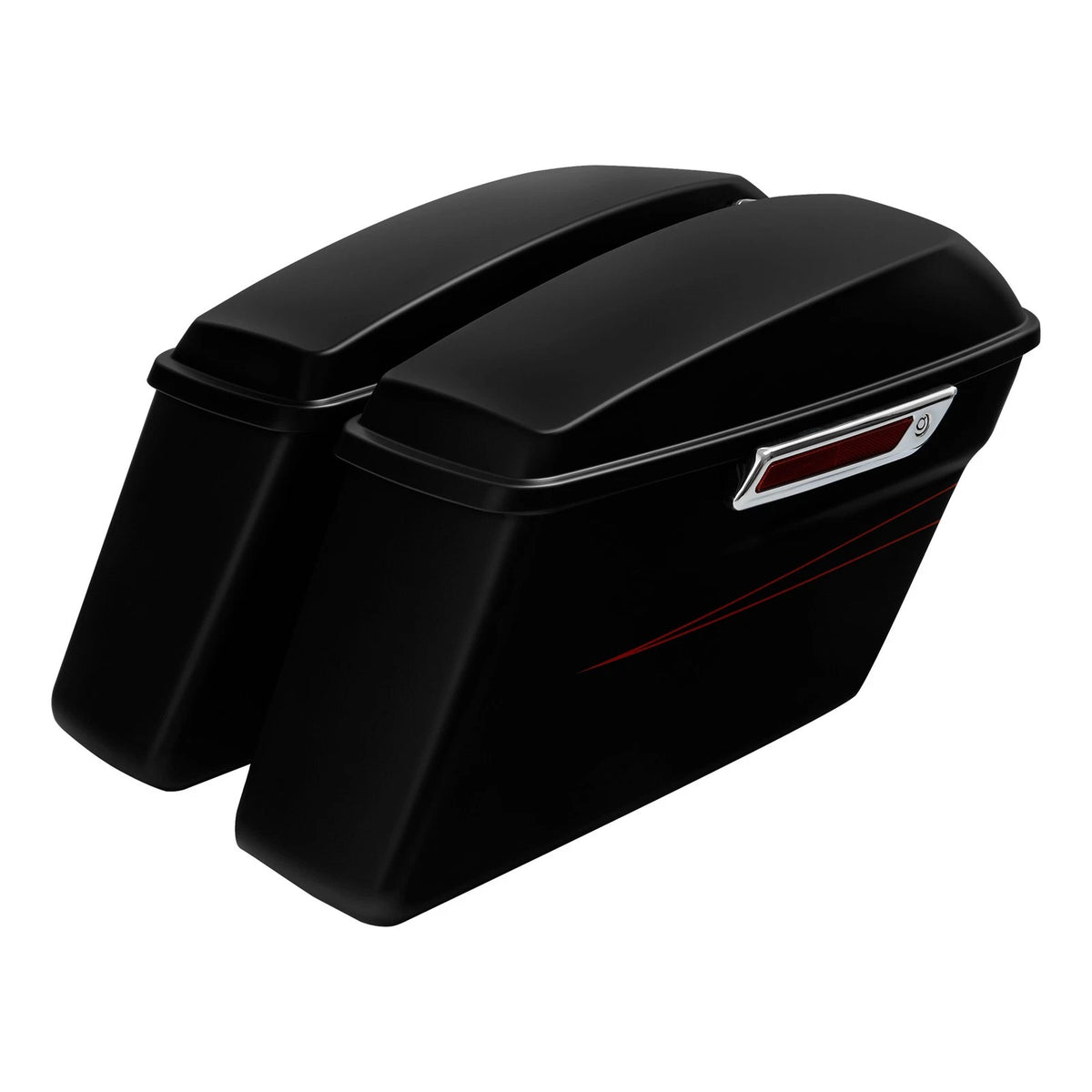 Hard Saddlebags for Harley Touring Road Glide (2014–2023) Black Denim