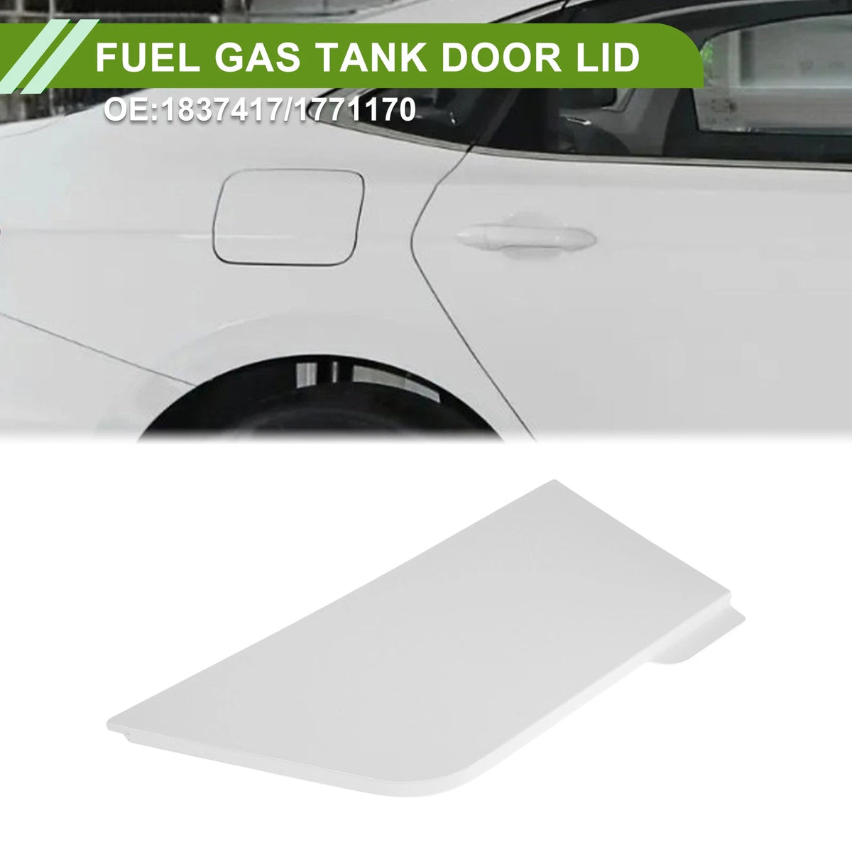 Fuel Tank Door Cap Replacement for Ford Transit Custom (2012–2016) White