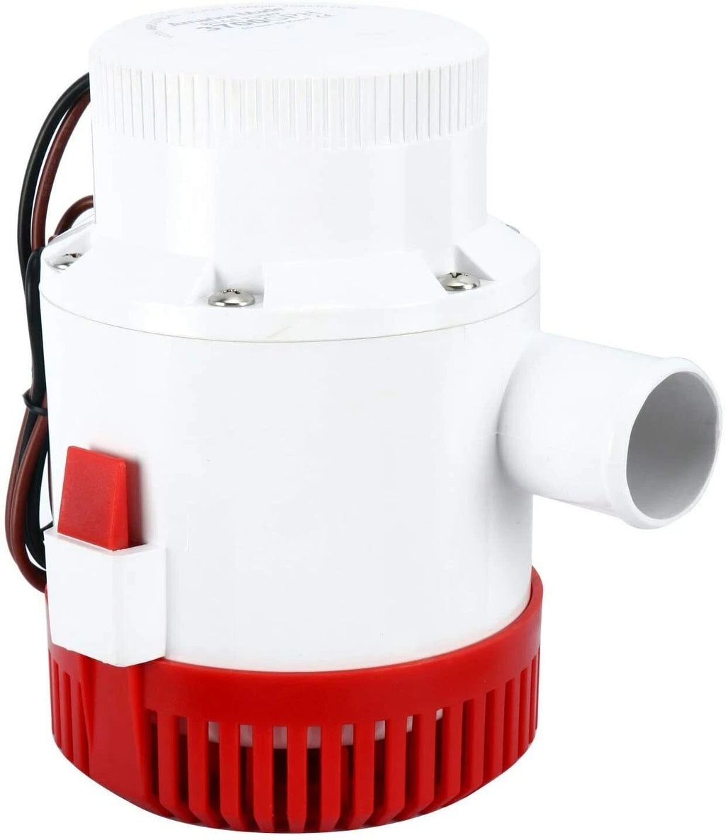 12V 3700 GPH Electric Submersible Bilge Pump for Marine Plumbing