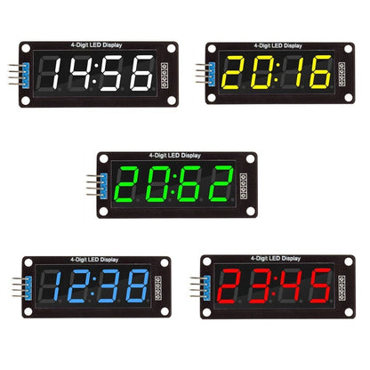 TM1637 RGB 4-Bit Digital LED Clock Tube Display for Arduino