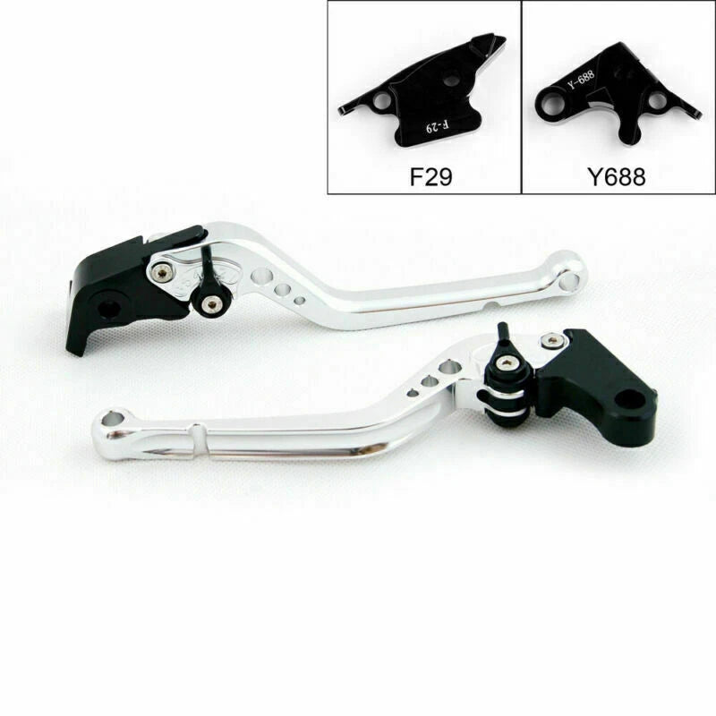 Long Brake Clutch Levers for Honda CBR600RR (2003–2006) CBR954RR (2002–2003) Silver T9