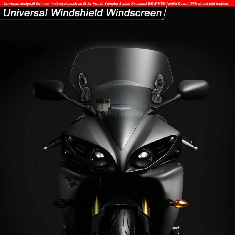 Adjustable Windshield Spoiler Deflector for Motorcycle