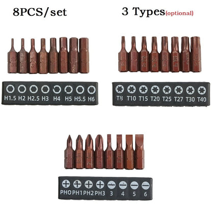 Screwdriver Bits Set for Hand Tools (PH1, PH3, SL3, SL4, SL5, SL6)