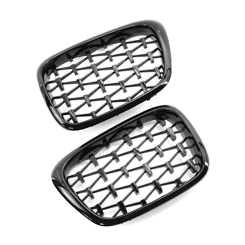 Gloss Black Front Kidney Grille for BMW E39 5-Series (1999–2003)