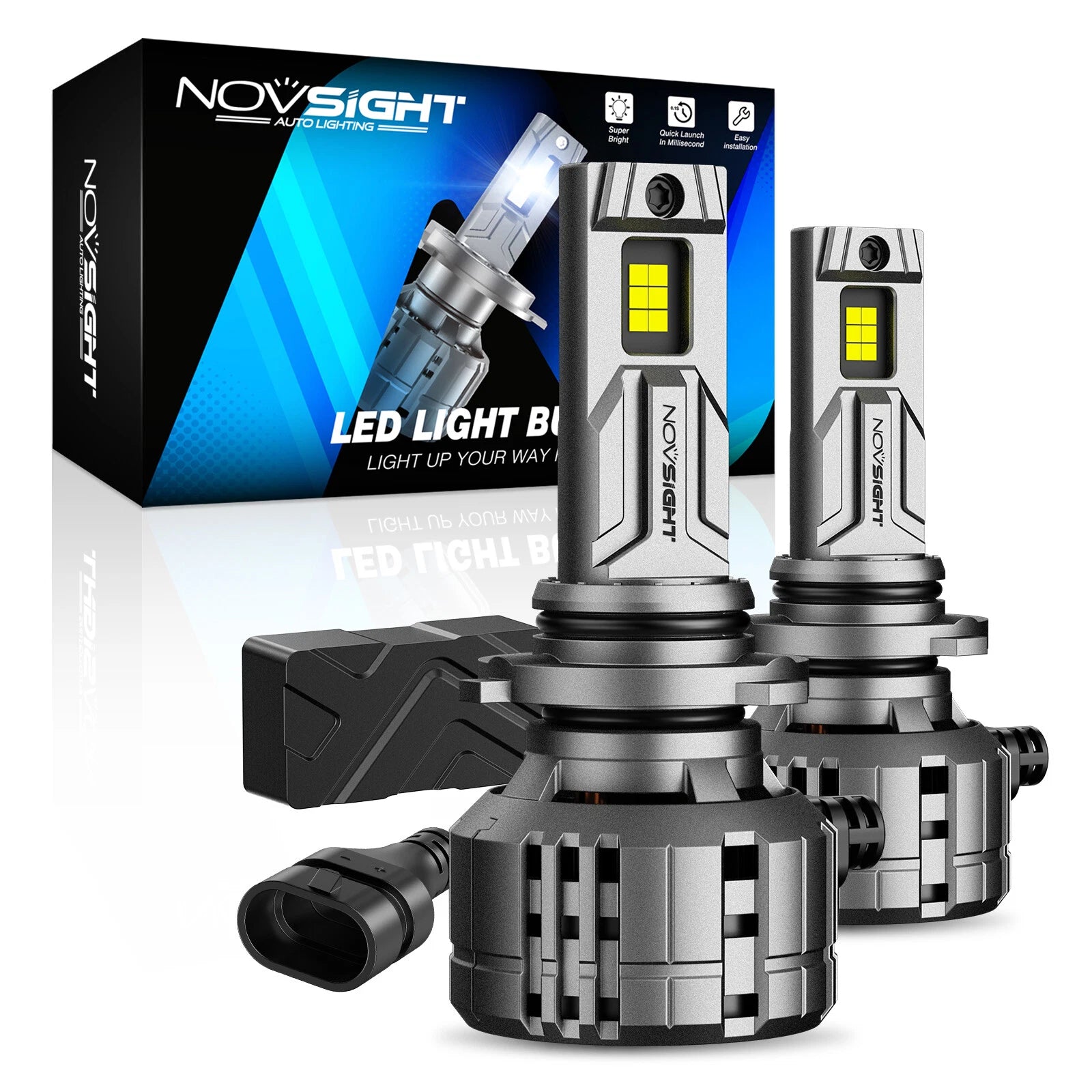 2X 9005 LED Headlight Bulbs for