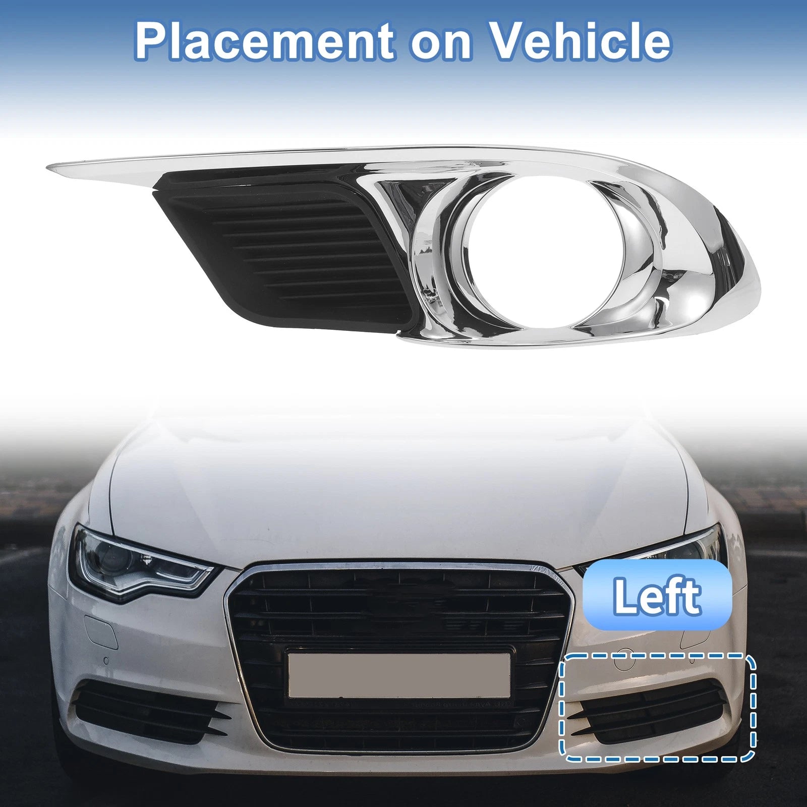 Front Left Fog Light Grill Replacement for Toyota Avalon (2011–2012)