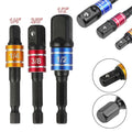 3pcs Drill Socket Adapter Set for Universal Use (1/4, 3/8, 1/2)