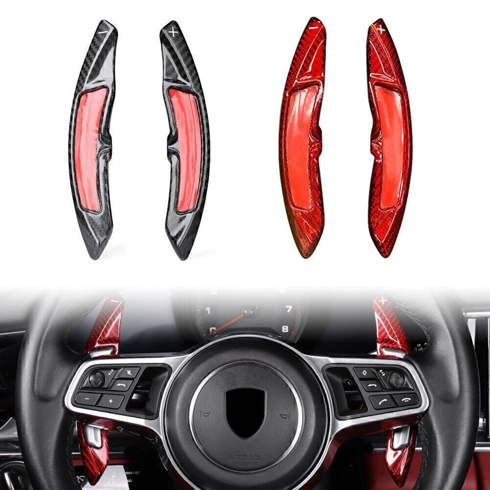 2X Steering Wheel Shift Paddle Extensions for Porsche Macan Cayenne 718 (2014–2023)