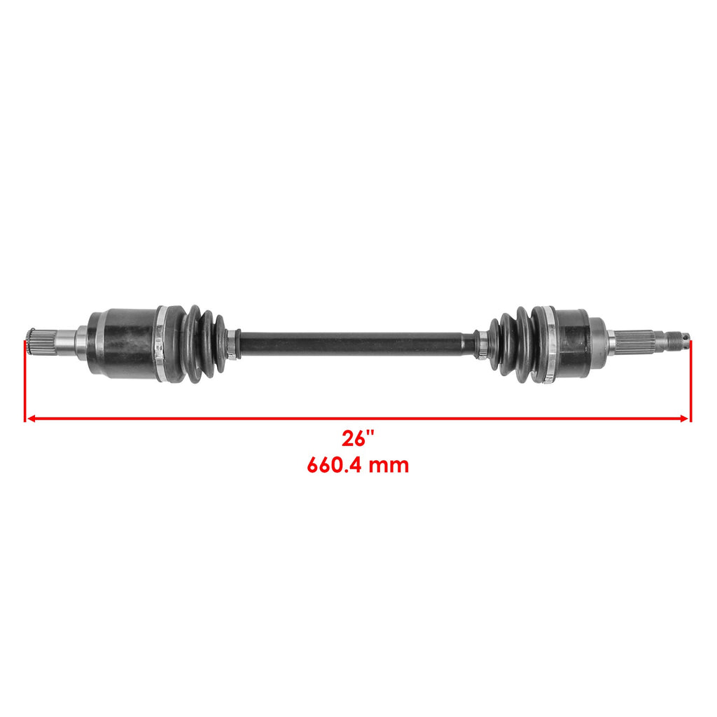 Front and Rear CV Joint Axle Replacement for Honda MUV700 Big Red (2009–2013)