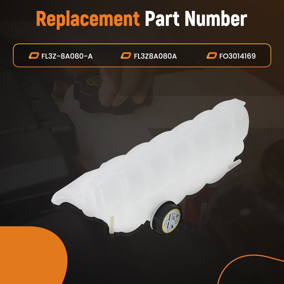 Expansion Tank w/ Cap for Ford Expedition, Lincoln Navigator (2019–2024)